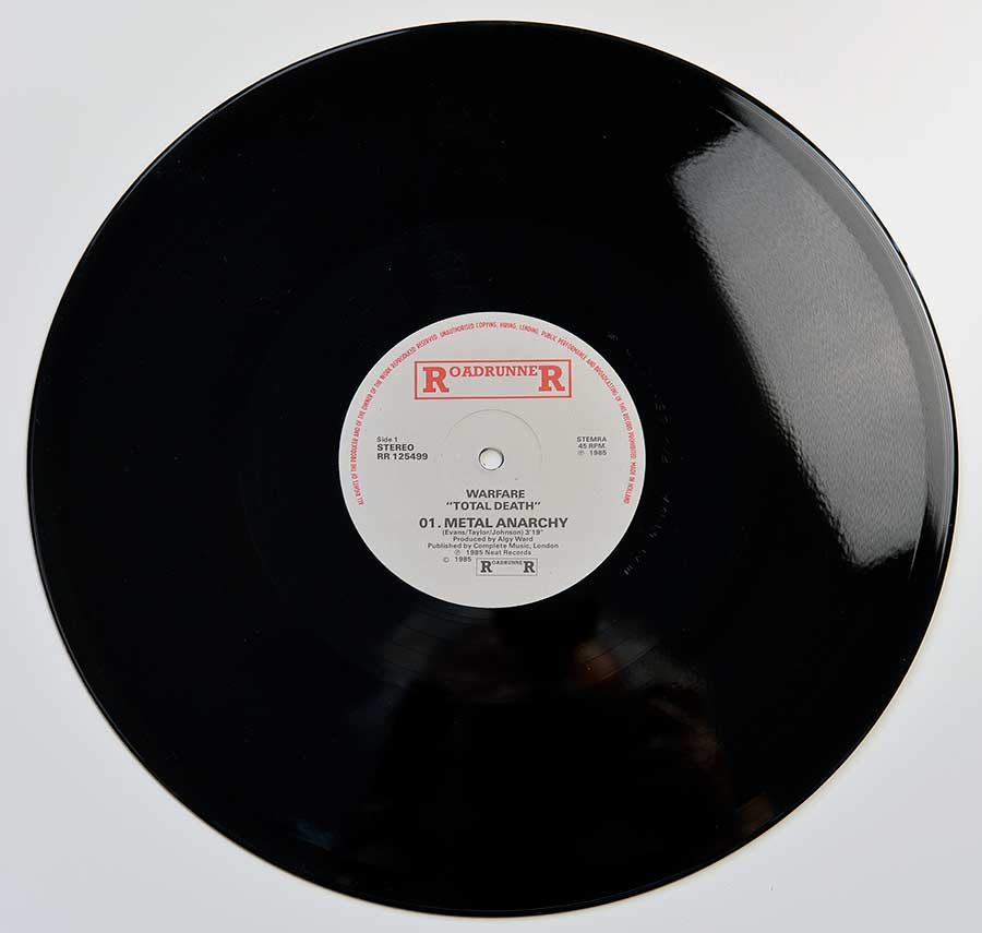 Photo of "WARFARE Total Death" 12" LP Record - Side One: