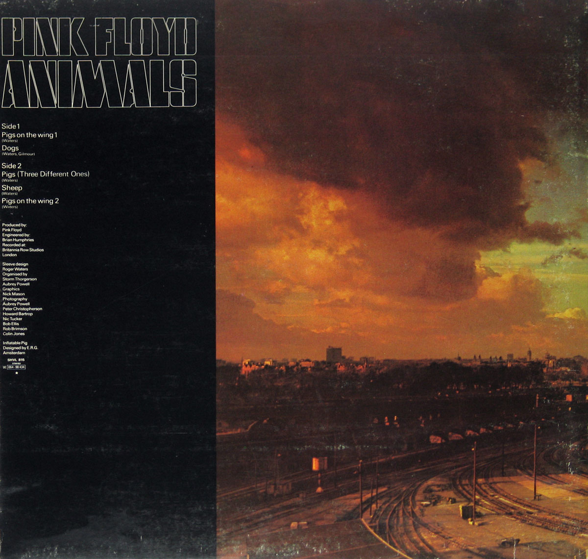 PINK FLOYD Animals Gt Britain 1st Pressing - Rare 1977 Harvest 