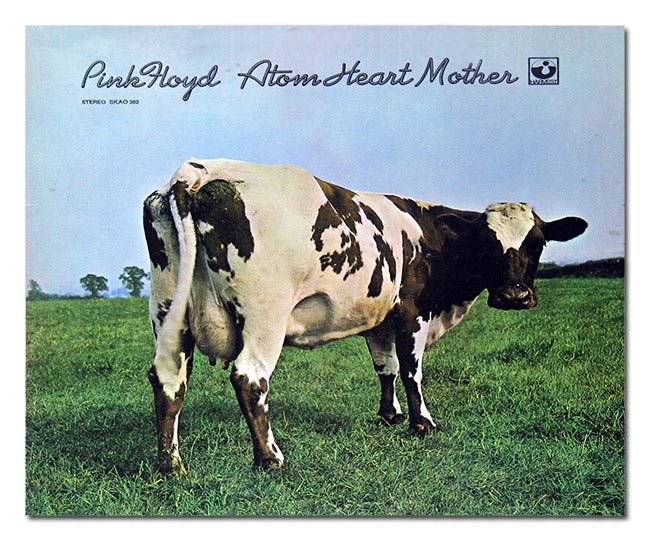 Front cover Photo of Pink Floyd Atom Heart Mother https://vinyl-records.nl/