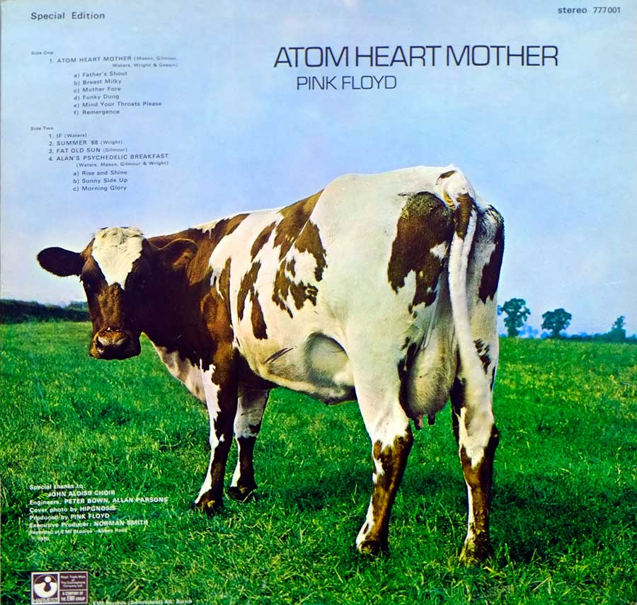 PINK FLOYD - Atom Heart Mother Special Edition Switzerland 12" Vinyl LP Album
 back cover