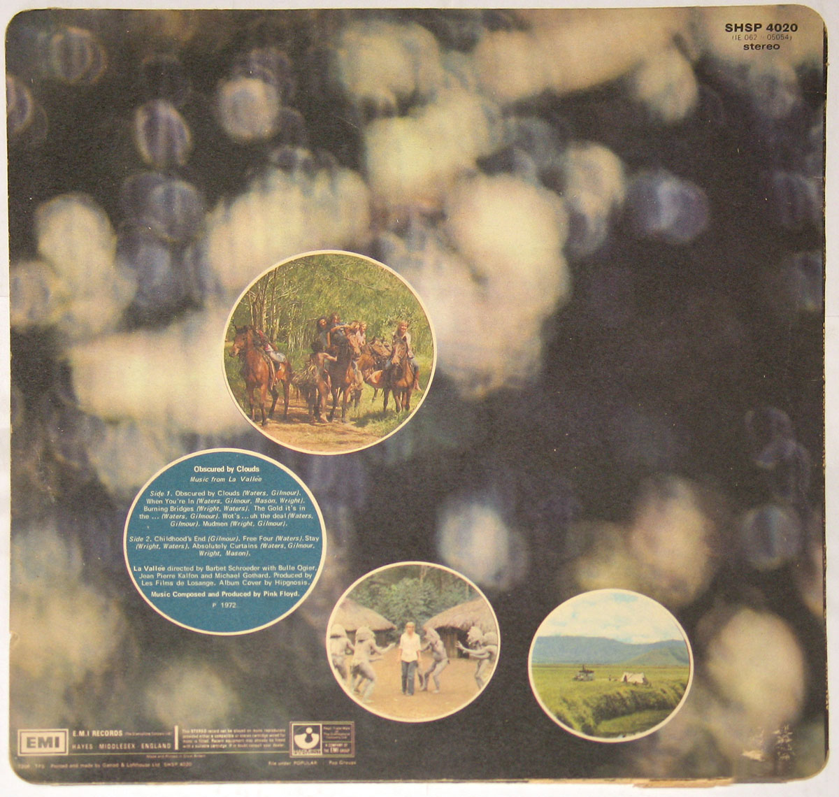 PINK FLOYD Obscured by Clouds UK Pressing Album Cover Gallery & 12 