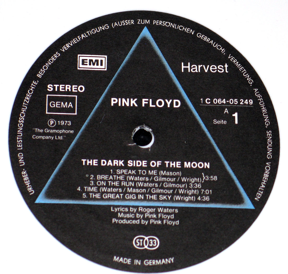 PINK FLOYD Dark Side of the Moon White Vinyl Vinyl Album Cover Gallery   Information #vinylrecords
