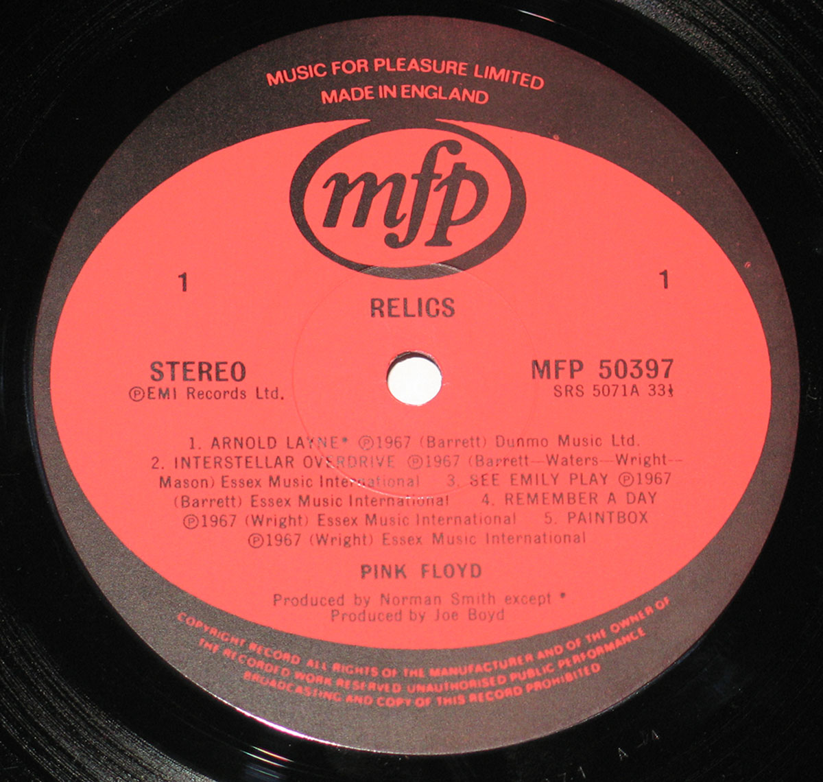 Pink Floyd - Relics (lp Vinilo 1978 Uk) | Cuotas sin interés