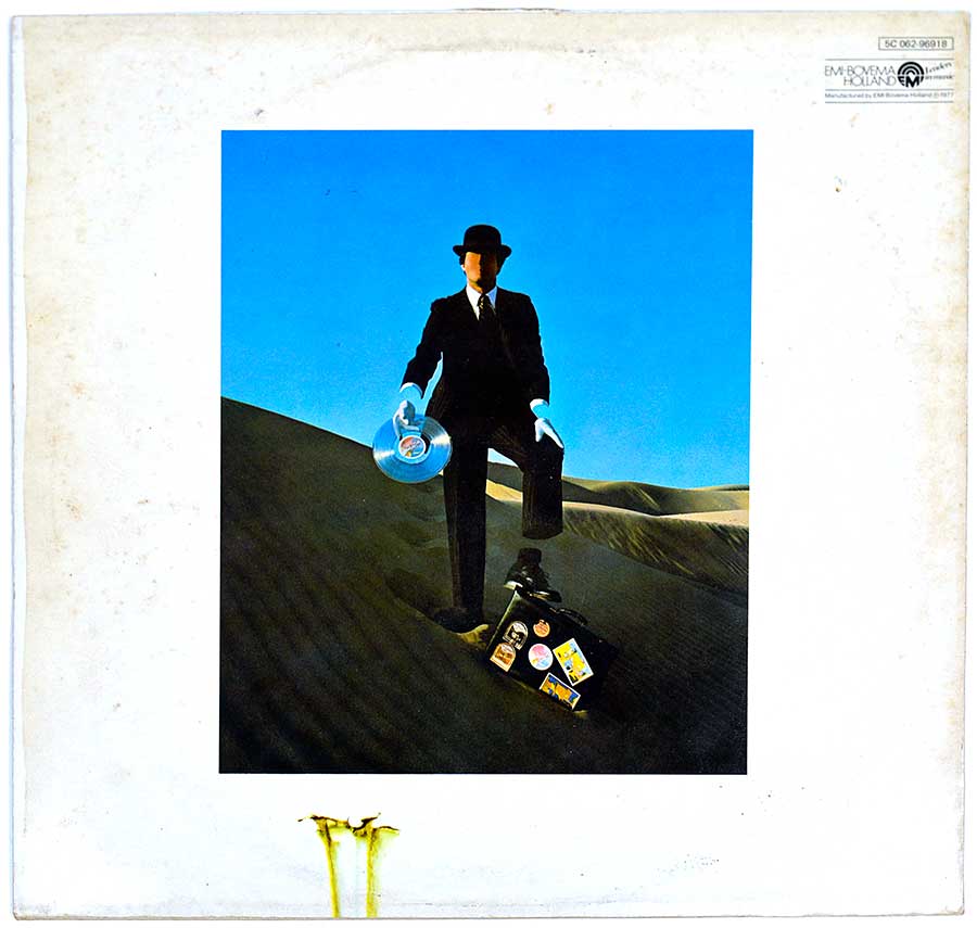 Photo of album back cover PINK FLOYD - Wish You Were Here 12" Vinyl LP Album 