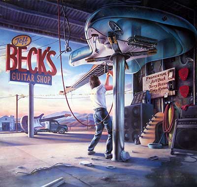 Thumbnail of JEFF BECK - Guitar Shop with Terry Bozzio, Tony Hymas 12" Vinyl LP Album front cover