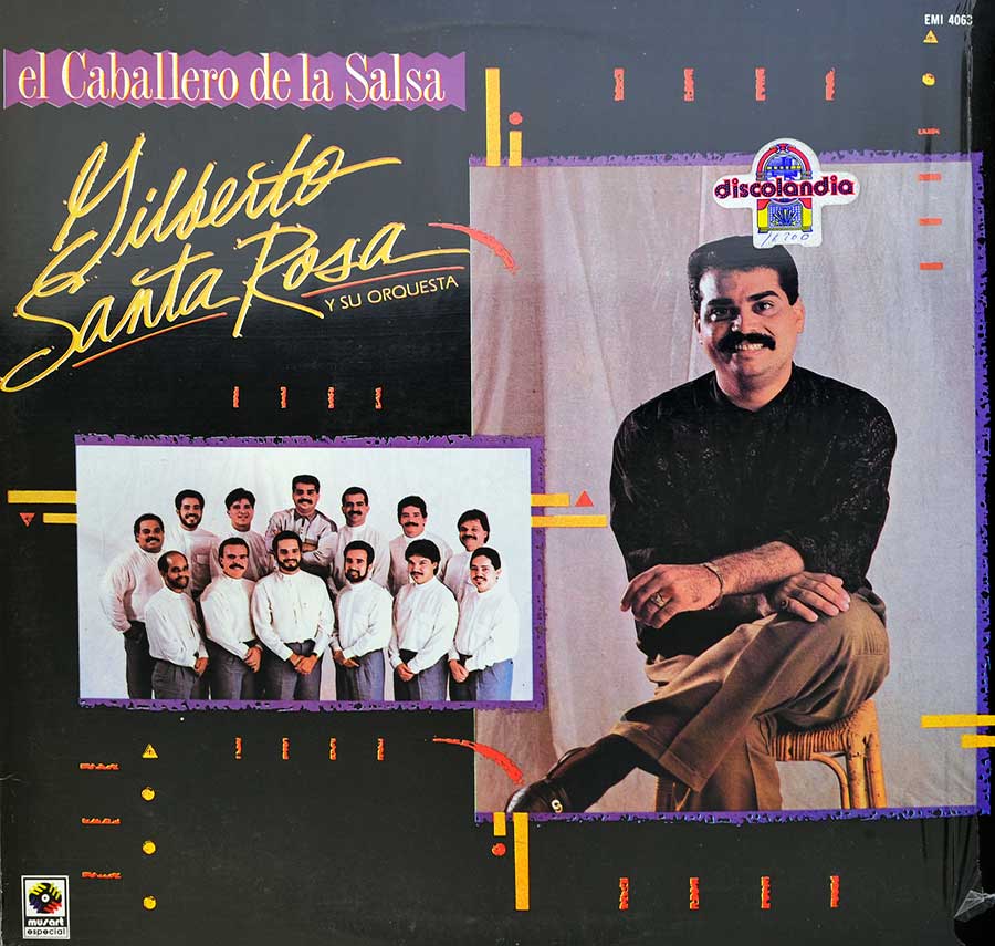 Front Cover Photo of "GILBERTO SANTA ROSA - El Caballero de Salsa" Album 