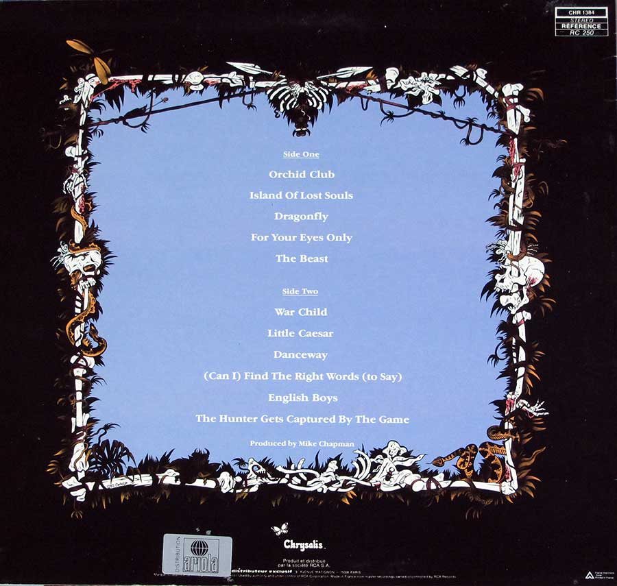 Photo of album back cover BLONDIE - The Hunter