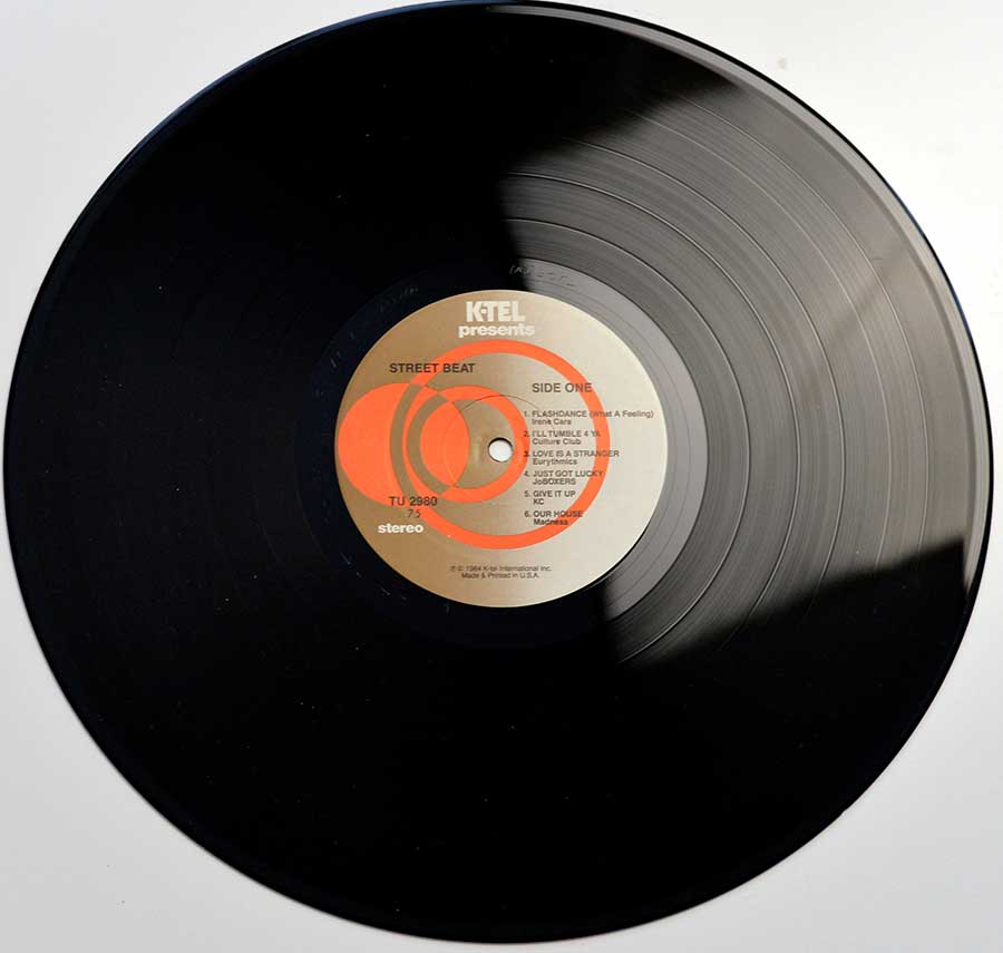 Side Two Close up of record's label VARIOUS ARTISTS - Street Beat New Music Hot Sounds 12" Vinyl LP Album