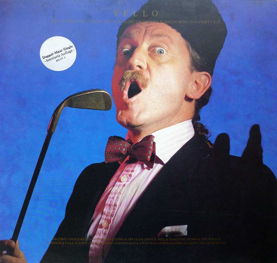 YELLO - Of Course I'm Lying. Metropolian Mixdown 1989 Part I Gatefold Cover 12" LP Vinyl Album
 front cover https://vinyl-records.nl