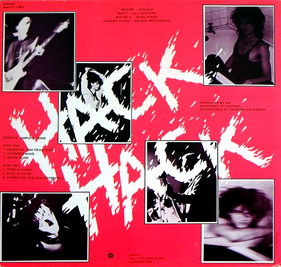 Photo of album back cover HACK HACK – Despite Amputations