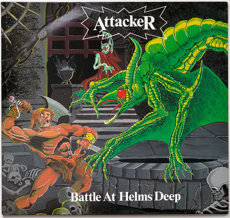 High Quality Photo of Album Front Cover  "ATTACKER - Battle At Helms Deep"