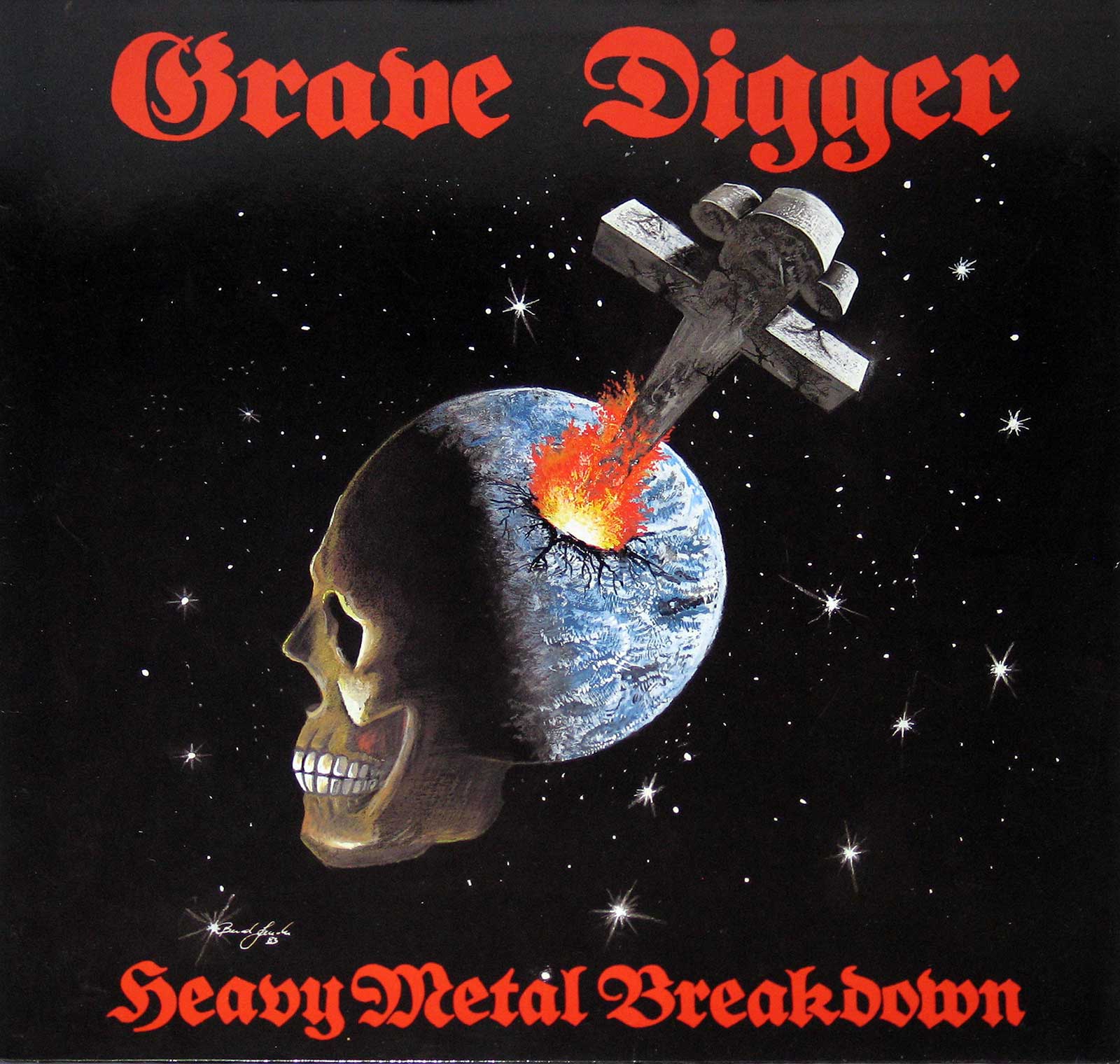 large album front cover photo of: Grave Digger's Heavy Metal Breakdown 