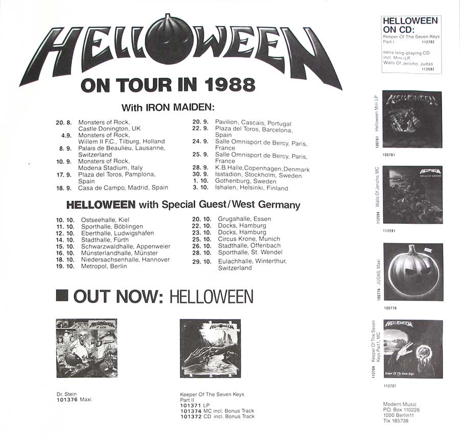 High Resolution Photo 3: HELLOWEEN DR Stein Accord France Vinyl Record