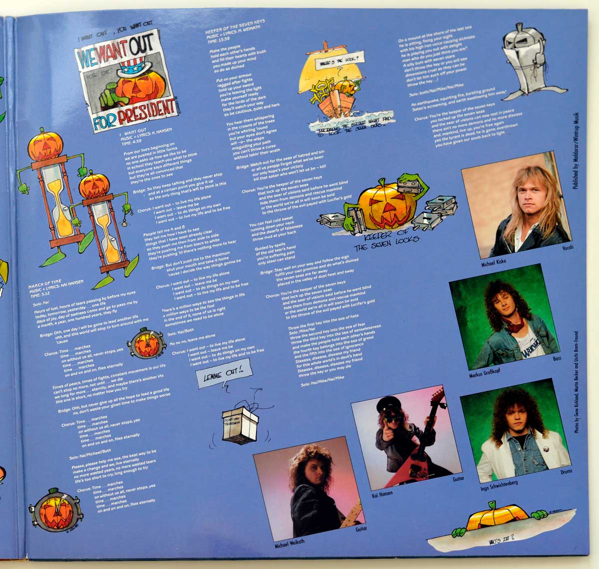 Photo of album back cover HELLOWEEN - Keeper Of The Seven Keys Part II  