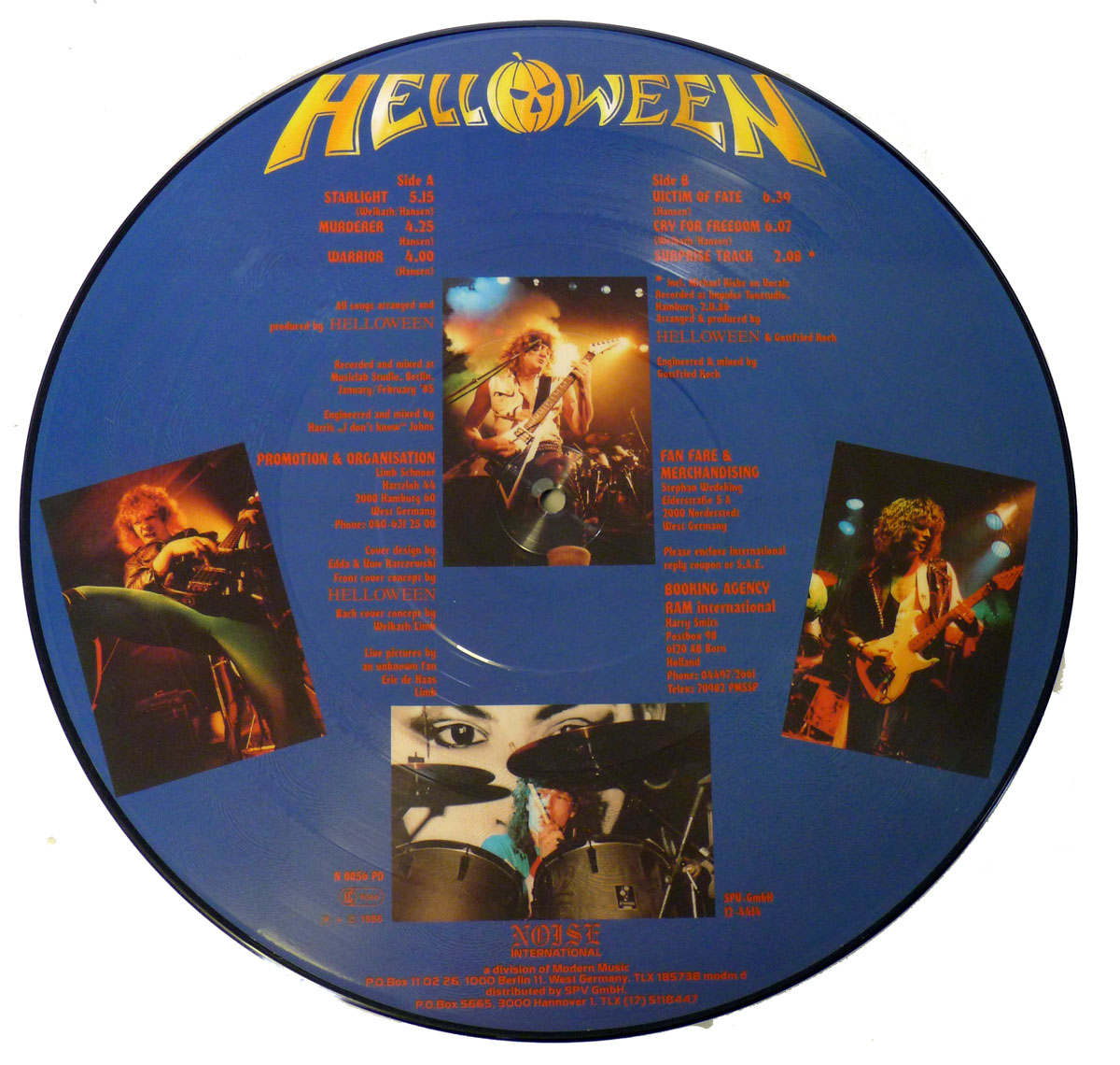 High Resolution Photo #4 HELLOWEEN Self-Titled PICTURE DISC Mini-LP 