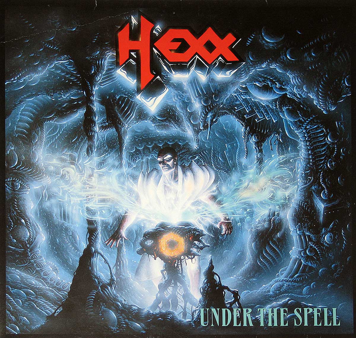 Album Front Cover Photo of HEXX  - UNDER THE SPELL ( Holland release on RoadRunner ) 