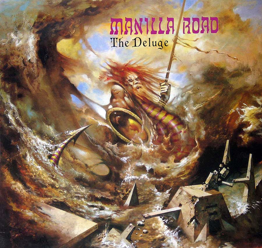 MANILLA ROAD - The Deluge 12" VINYL LP ALBUM front cover https://vinyl-records.nl