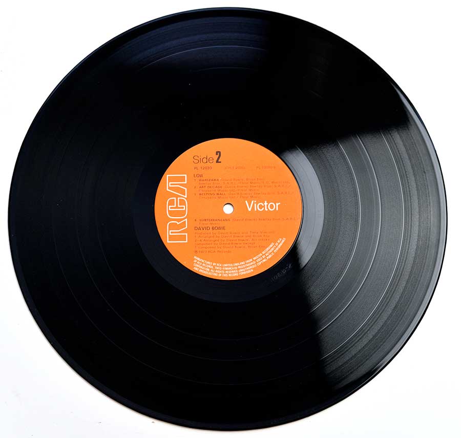 Photo of Side Two of DAVID BOWIE – Low 1977 UK Release 12" Vinyl LP Album 