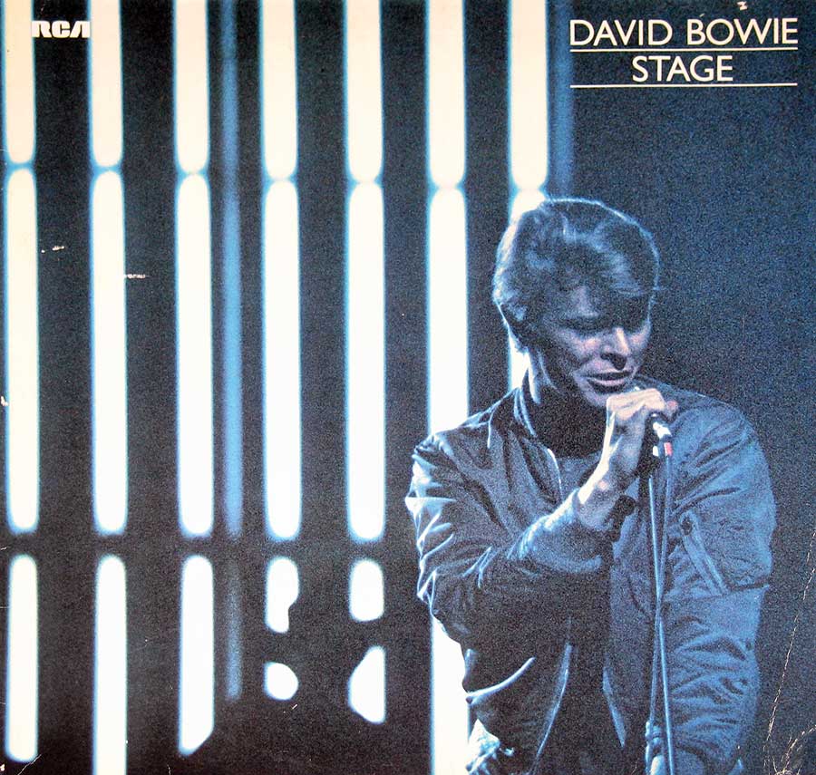 Front Cover Photo Of DAVID BOWIE Stage Live 2LP Vinyl Album