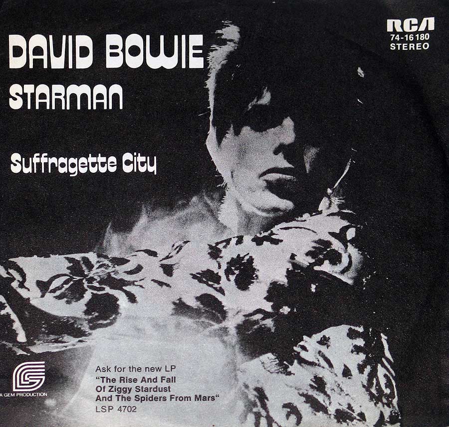 large album front cover photo of: David Bowie - Starman 