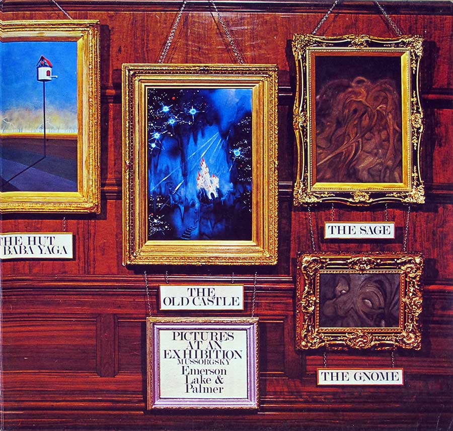 Photo of the right page inside cover Emerson Lake Palmer Pictures at an Exhibition 12" Vinyl LP Album 