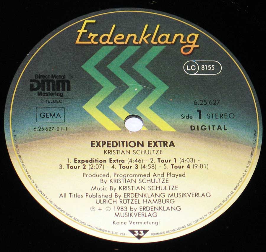 Close-up Photo of Record Label  