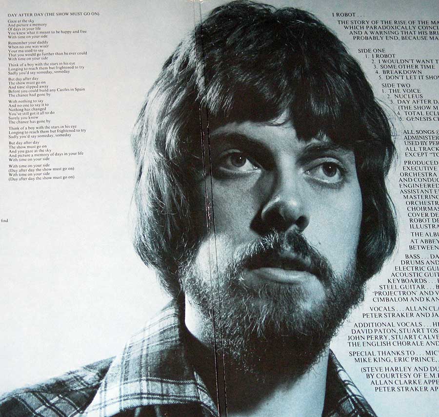 Photo One Of The Original Custom Inner Sleeve ALAN PARSONS PROJECT - I Robot ( German Release ) 