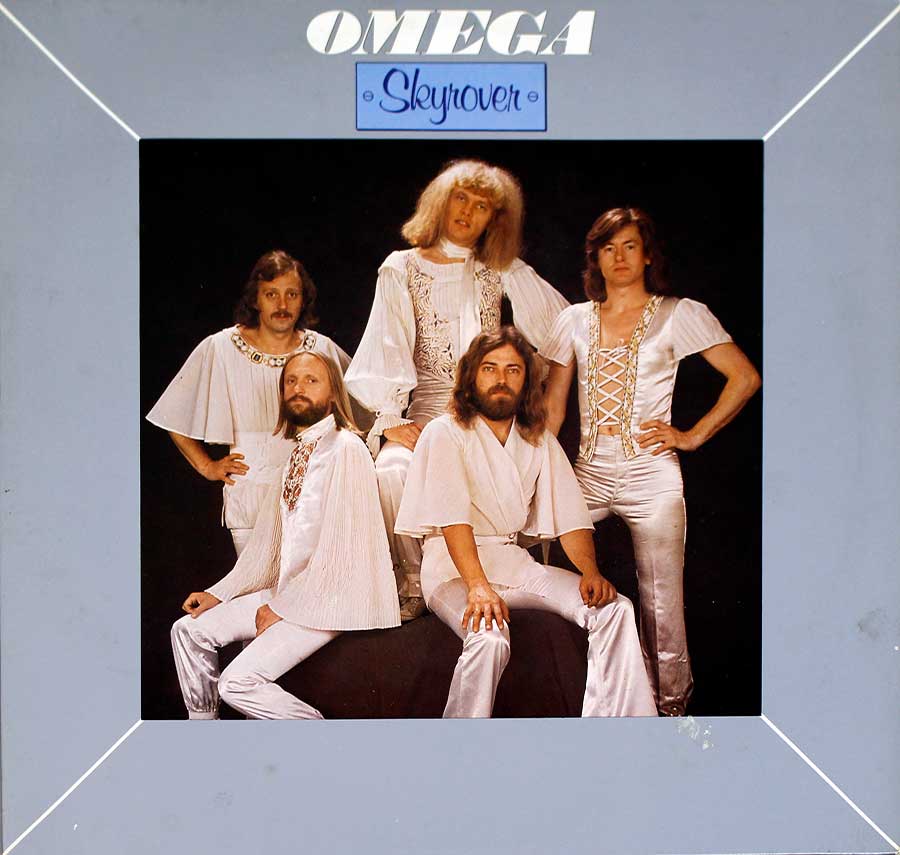 Group photo of the OMEGA band on the front cover of the album 