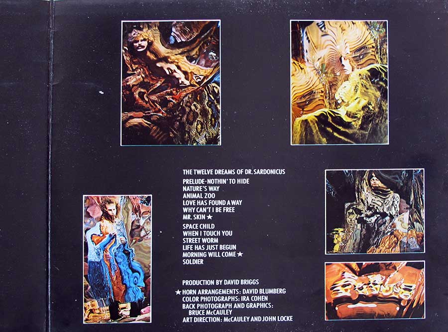Photo of the right page inside cover SPIRIT - Twelve Dreams Of Dr Sardonicus Gatefold Cover 12" LP Vinyl Album 