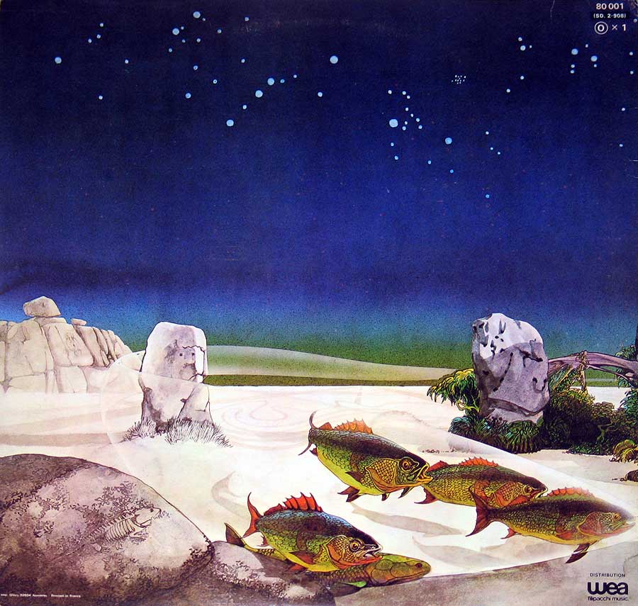 YES - Tales From Topographic Oceans 12" Vinyl LP Album back cover