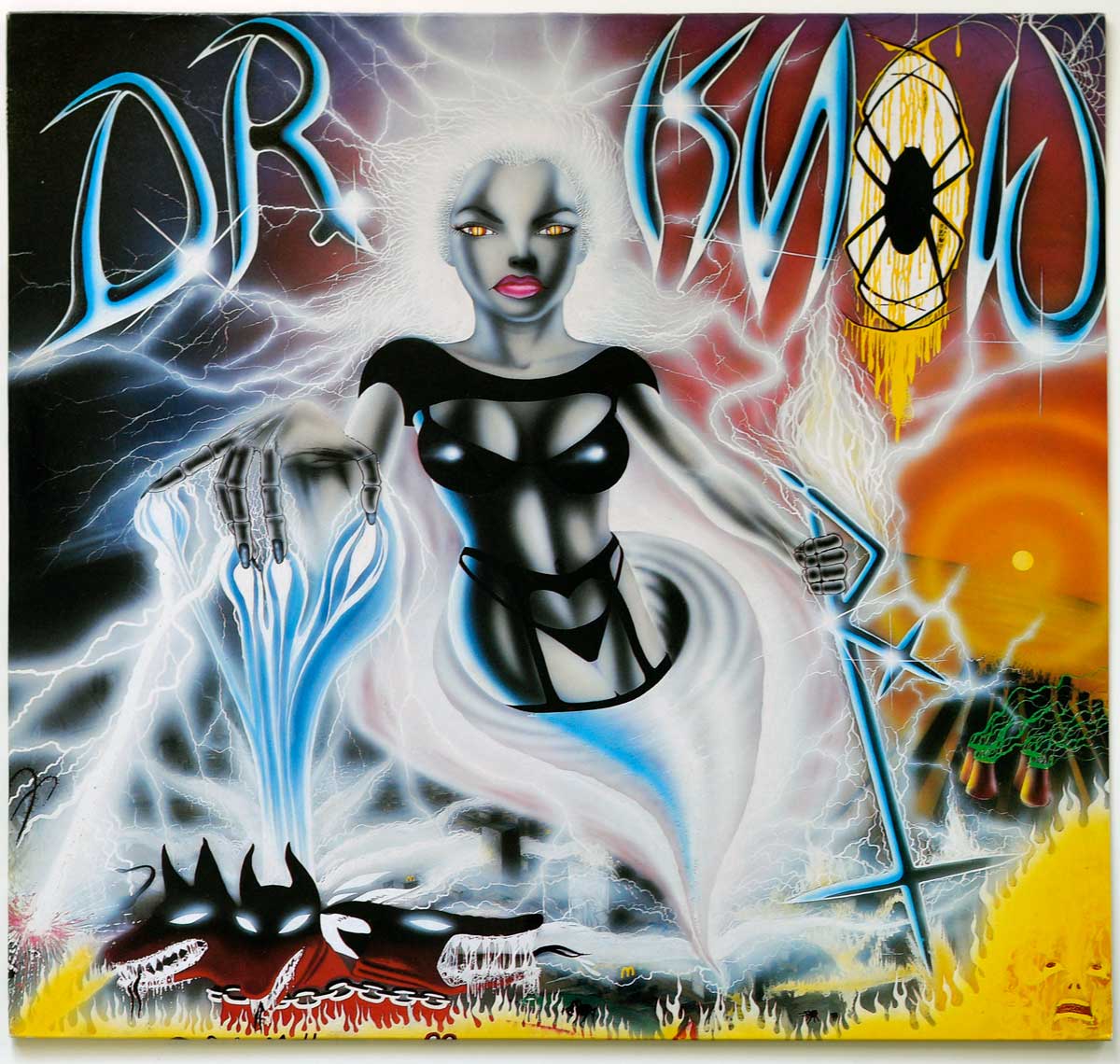 Front Cover Photo Of DR KNOW - Wreckage in Flesh 12" Vinyl LP Album 