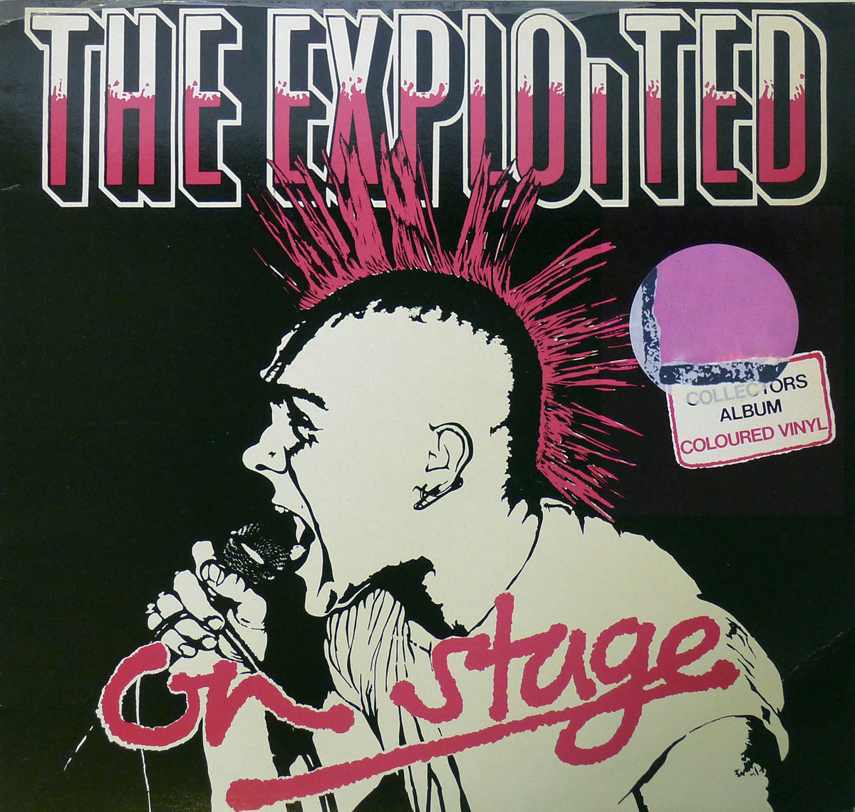 THE EXPLOITED On Stage Red Coloured Vinyl British Punk Album Gallery