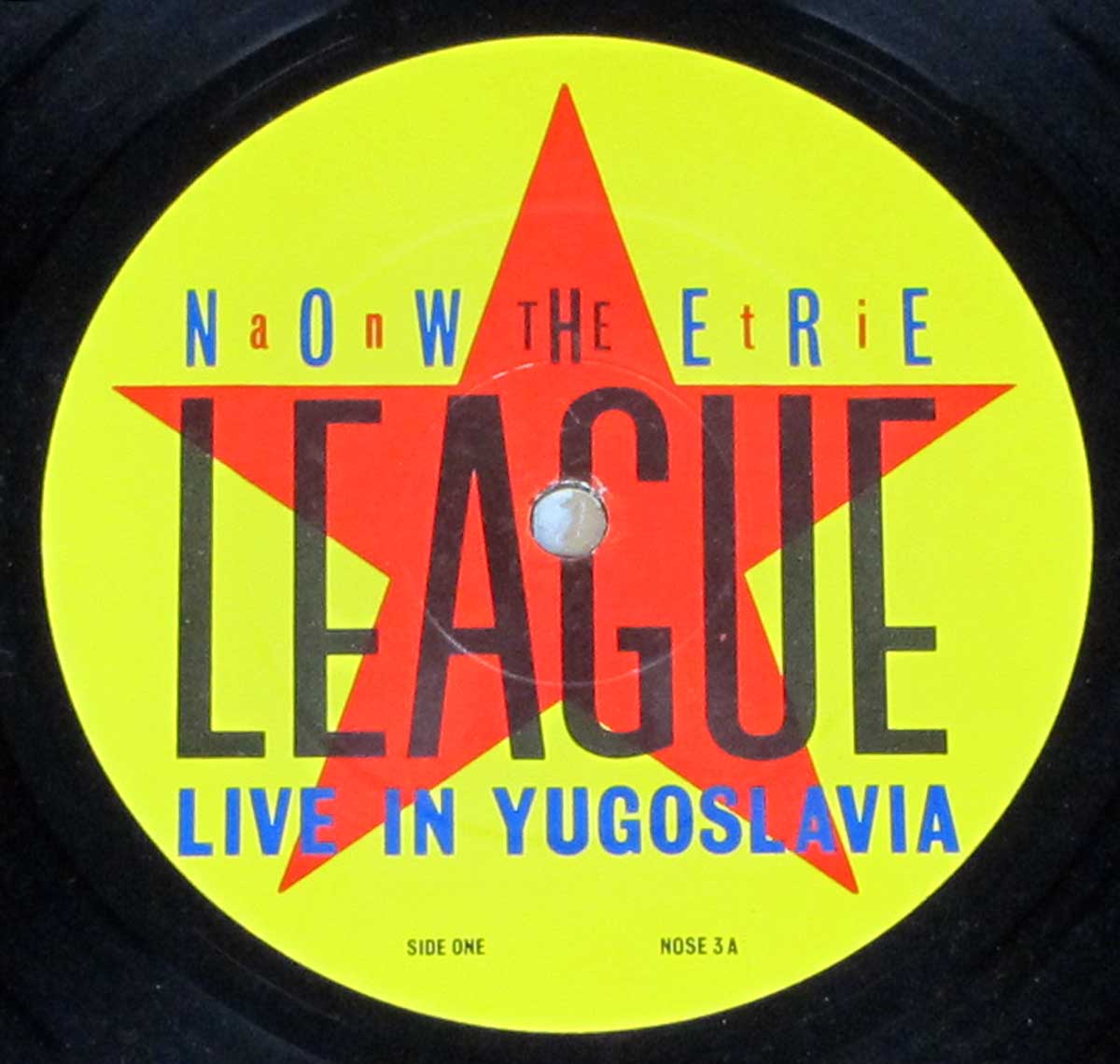 Enlarged High Resolution Photo of the Record's label ANTI-NOWHERE LEAGUE - Live in Yugoslavia https://vinyl-records.nl
