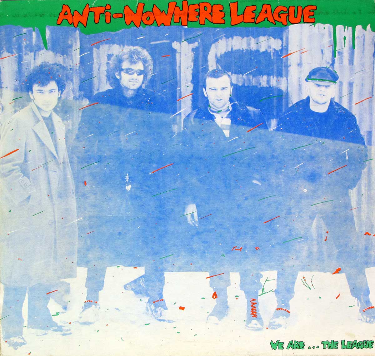 High Resolution Photo Album Front Cover of ANTI-NOWHERE LEAGUE - We are the League https://vinyl-records.nl