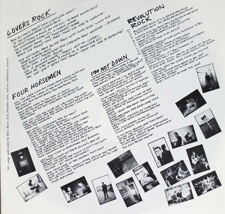 THE CLASH - London Calling Gatefold Cover 12" Vinyl 2LP Album custom inner sleeve