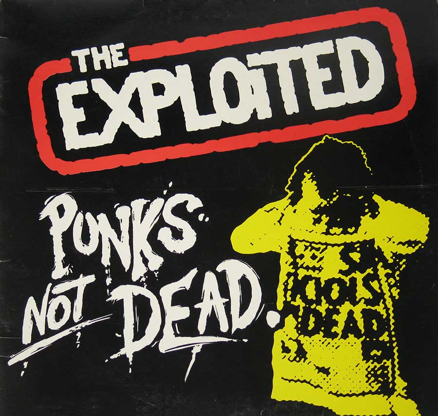 Large Hires Photo "Punks Not Dead" Album Front Cover
