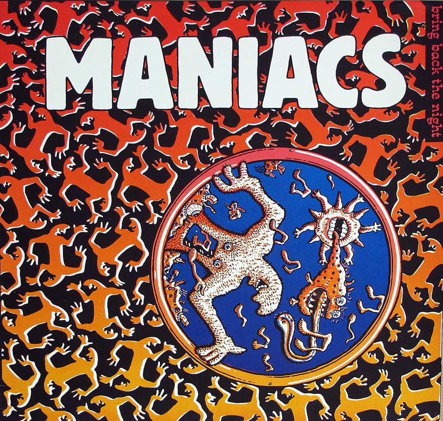 MANIACS - Self-Titled White Label France 12" LP VINYL ALBUM front cover https://vinyl-records.nl