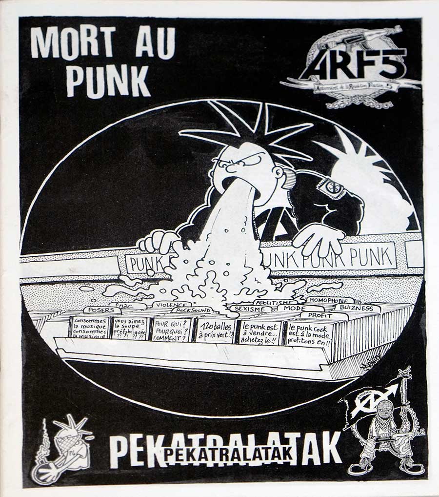 PEKATRALATAK - Mort Au PunK & URBAN BLIGHT - Revolte 12" LP VINYL ALBUM inner gatefold cover