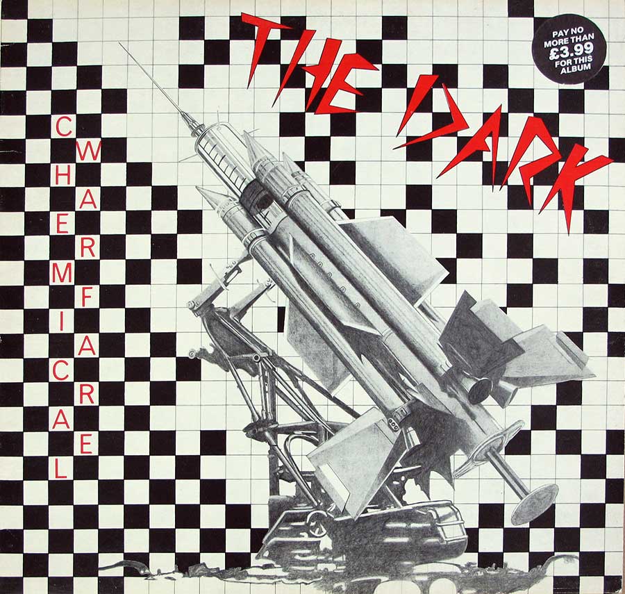Front Cover Photo Of THE DARK - Chemical Warfare + LYRICS SHEET FRESH 12" LP Vinyl Album