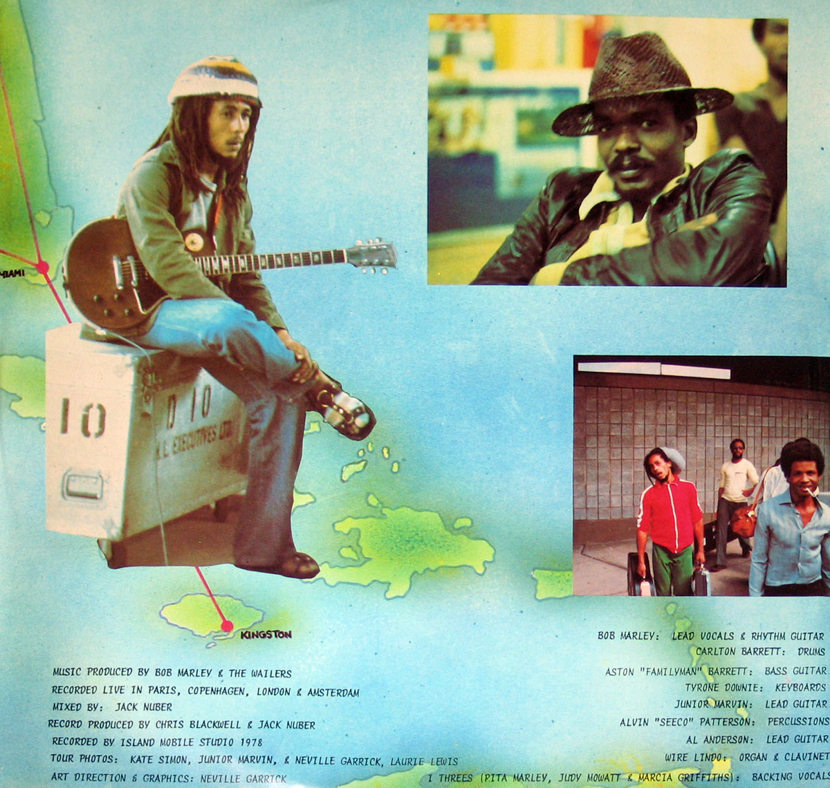 High Resolution Photo Bob Marley on one of the inner sleeves 