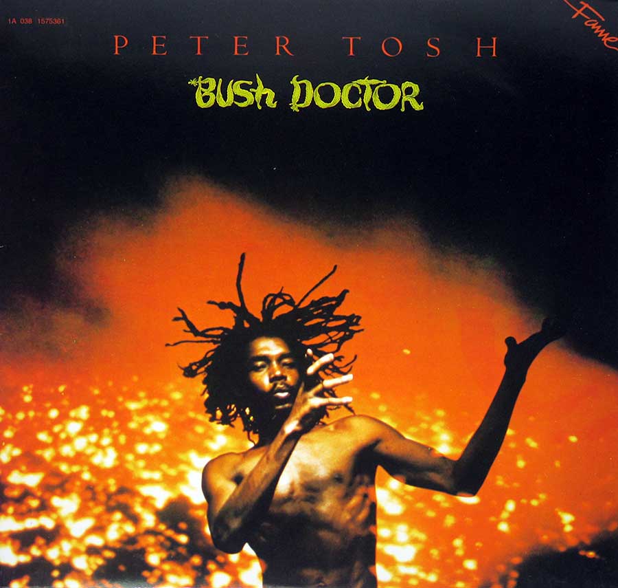 PETER TOSH - Bush Doctor European Release Fame Records 12" LP vinyl album
 front cover https://vinyl-records.nl