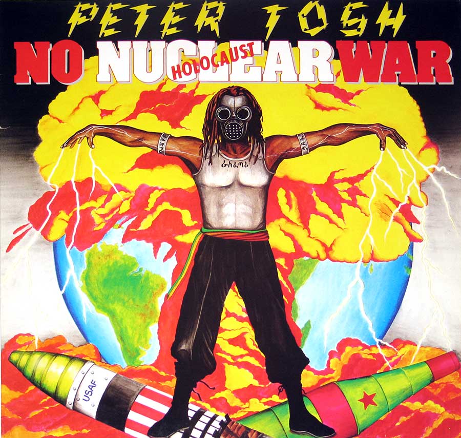 PETER TOSH - No Nuclear War 12" Vinyl LP Album front cover https://vinyl-records.nl
