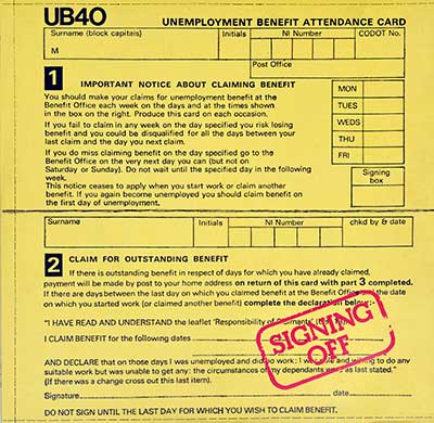 Thumbnail of UB40 - Signing Off  album front cover