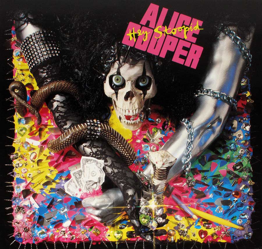 Front Cover Photo Of ALICE COOPER - Hey Stoopid 12" LP Vinyl Album