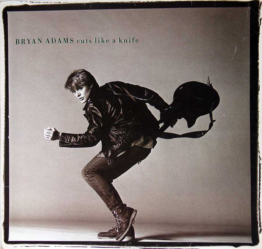 Front Cover Photo Of BRYAN ADAMS - Cuts Like a Knife 12" Vinyl LP Album 