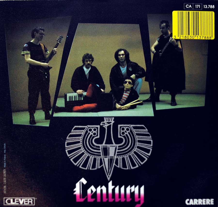 CENTURY - Lover Why Clever Records Red Label Picture Sleeve 7" SINGLE VINYL back cover