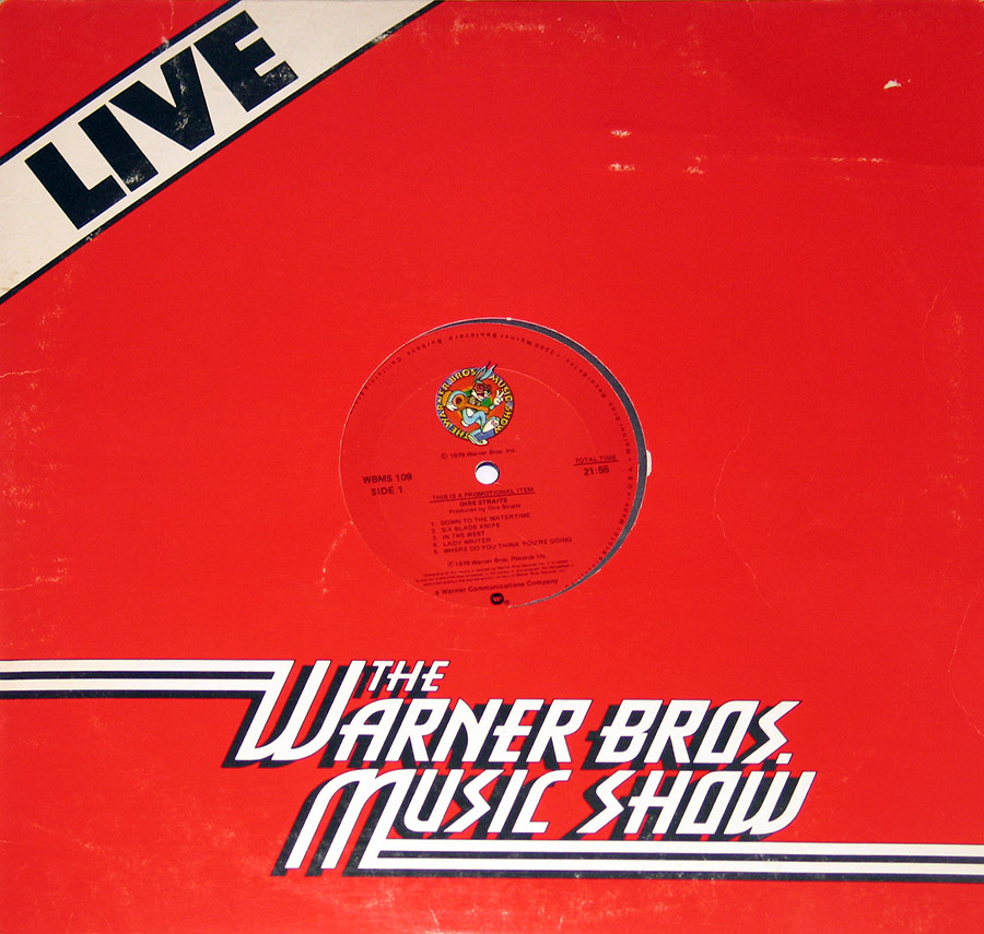 DIRE STRAITS - Live Promo Warner Bros Music Show 12" Vinyl LP ALbum front cover https://vinyl-records.nl
