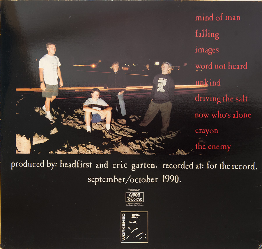 Photo of album back cover HEADFIRST - The Enemy 12" LP VINYL