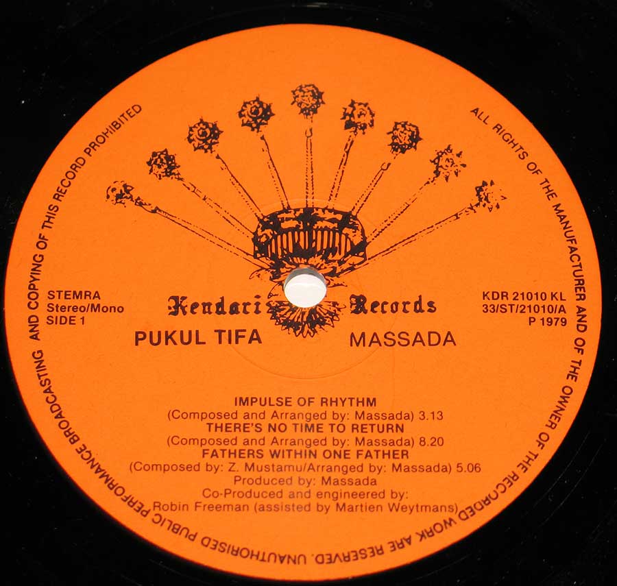 "Pukul Tifa" Record Label Details: Kendari Records KDR 21010 ℗ 1979 Sound Copyright 