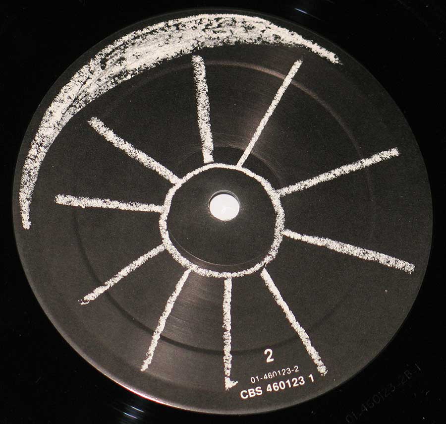 Close up of record's label MICK JAGGER - Primitive Cool 12" Vinyl LP Album Side Two